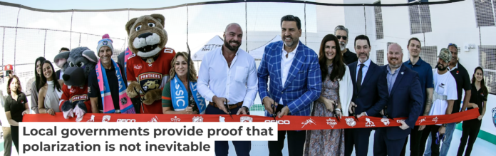 Local officials get to participate in events such as ribbon cuttings, celebrating projects they may have helped make happen. NHLI/Eliot J. Schechter via Getty Images